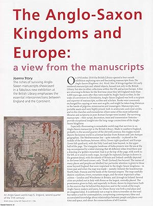 Immagine del venditore per The Anglo-Saxon Kingdoms and Europe: A View from the Manuscripts. An original article from Historian, the magazine of The Historical Association, 2018. venduto da Cosmo Books