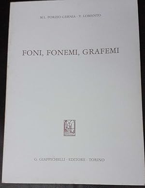 Image du vendeur pour Foni, fonemi, grafemi mis en vente par librisaggi