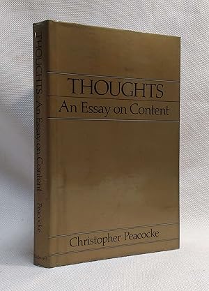 Seller image for Thoughts: An Essay on Content (Aristotelian Society Series) for sale by Book House in Dinkytown, IOBA