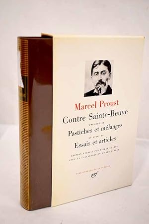 Image du vendeur pour Contre Sainte-Beuve mis en vente par Alcan Libros