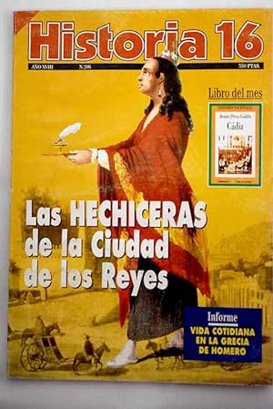 Image du vendeur pour Historia 16, Ao 1993, n 206:: Rusia, entre el autoritarismo y la disgregacin; Las hechiceras de la Ciudad de los Reyes; La creacin de la Santa Hermandad: la seguridad en Castilla durante el reinado de los Reyes Catlicos; La vida en los palacios homricos; La religin homrica; La Odisea y los inicios de la colonizacin griega; Un ballo in maschera: el asesinato de Gustavo III de Suecia mis en vente par Alcan Libros