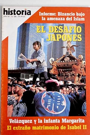 Bild des Verkufers fr Historia 16, Ao 1990, n 168:: El desafo japons: un pas en el siglo XXI; Las capitulaciones matrimoniales de Isabel II; Control de las cofradas religiosas: Iglesia y vida religiosa durante el reformismo borbnico; El ejrcito de Flandes y la empresa de Inglaterra de 1588; Bizancio y las Cruzadas; Una economa en crisis; Entre la herencia clsica y la cultura popular; Un arte para la ortodoxia zum Verkauf von Alcan Libros