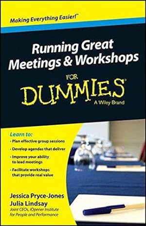 Bild des Verkufers fr Running Great Meetings and Workshops For Dummies zum Verkauf von WeBuyBooks