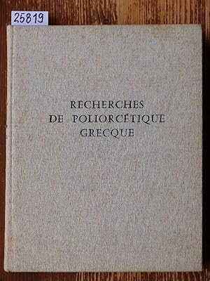 Bild des Verkufers fr Recherches de Poliorctique grecque. Dessins et relevs de Jean-Pierre Adam. zum Verkauf von Michael Fehlauer - Antiquariat