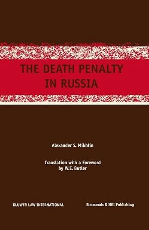 Bild des Verkufers fr Death Penalty in Russia zum Verkauf von AHA-BUCH GmbH