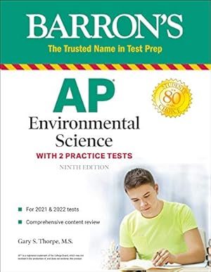 Imagen del vendedor de Barron's AP Environmental Science: With 2 Practice Tests a la venta por WeBuyBooks