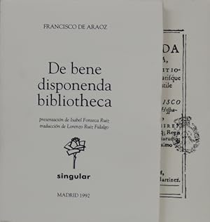 Imagen del vendedor de De bene disponenda bilbiotheca a la venta por Librera Alonso Quijano