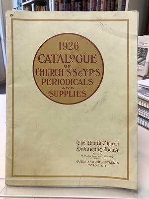 1926 Catalogue of Church, S.S & Y.P.S Periodicals and Supplies
