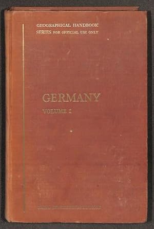 Bild des Verkufers fr Germany Volume 1. Physical Geography zum Verkauf von WeBuyBooks