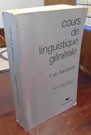 Seller image for Cours de linguistique generale for sale by Atlantic Bookshop