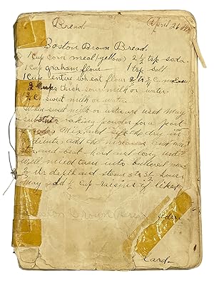 Manuscript Cookbook Kept by a Domestic Science Student at the Santa Fe Indian School in New Mexico