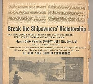 Break the Shipowners' Dictatorship / San Francisco labor is behind the maritime strike! / Help wi...