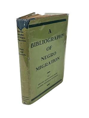 A Bibliography of Negro Migration, First Edition, 1934