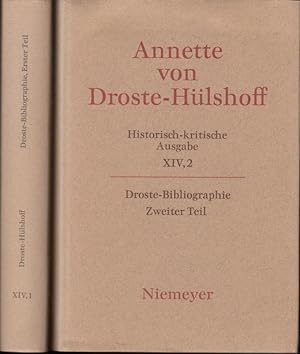 Droste-Bibliographie. Komplett in 2 Bänden ( Historisch-kritische Ausgabe: Werke, Briefwechsel. B...