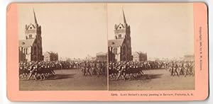 Seller image for Stereo-Fotografie B. W. Kilburn, Littleton /N.H., Lord Robert`s Army passing on Review. Pretoria for sale by Bartko-Reher