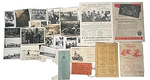 Archive of 1930s-50s Motorcycle Culture, including Harley-Davidson Racing Ephemera