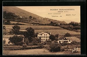 Carte postale Ascain, les pentes de la Rhûne, Haranederrea