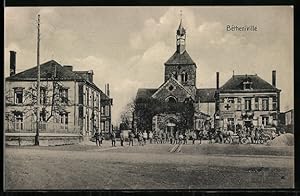 Carte postale Bétheniville, Lazarett et l'Église