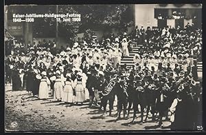 Ansichtskarte Wien, Kaiser-Jubiläums-Huldigungs-Festzug 12. Juni 1908