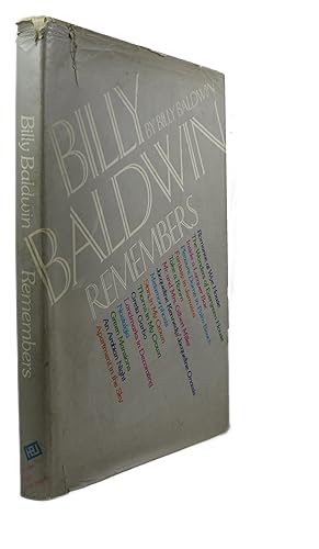 Imagen del vendedor de Billy Baldwin Remembers a la venta por Newbury Books