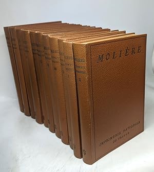 Image du vendeur pour Oeuvres compltes de Molire - 11 volumes : Tome I- II - III - IV - V - VI - VII - VIII - IX - X - XI - collection nationale des classiques franais mis en vente par crealivres