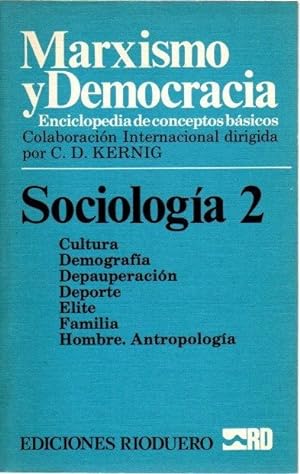 Bild des Verkufers fr Marxismo y democracia. Sociologa 2 . zum Verkauf von Librera Astarloa