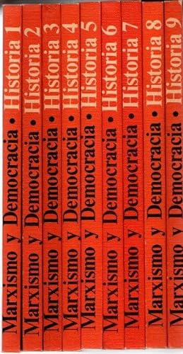 Bild des Verkufers fr Marxismo y democracia. Historia, tomos I, II, III, IV, V, VI, VII, VIII y IX . zum Verkauf von Librera Astarloa