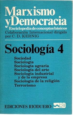 Bild des Verkufers fr Marxismo y democracia. Sociologa 4 . zum Verkauf von Librera Astarloa