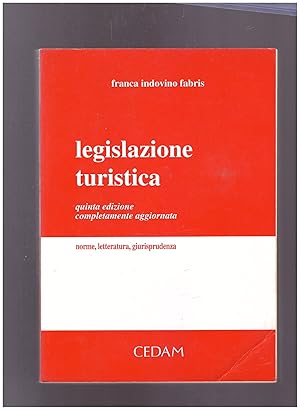 Immagine del venditore per Legislazione turistica venduto da librisaggi