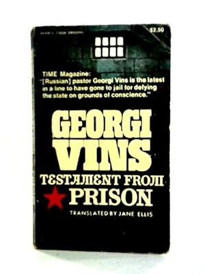 Seller image for Georgi Vins: Testament from Prison for sale by World of Rare Books