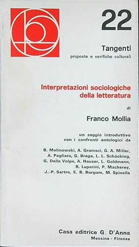 Immagine del venditore per Interpretazioni sociologiche della letteratura venduto da Librodifaccia