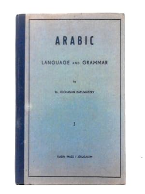 Image du vendeur pour Arabic: Language And Grammar. Part 1 mis en vente par World of Rare Books