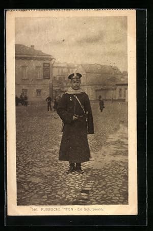 Ansichtskarte Russischer Schutzmann in Uniform