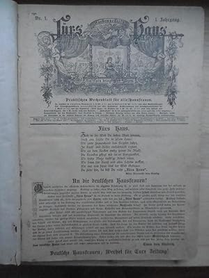 Imagen del vendedor de Frs Haus. Praktisches Wochenblatt fr alle Hausfrauen. [I. Jahrgang (Nr. 1 - Nr. 52)] a la venta por Antiquariat Steinwedel