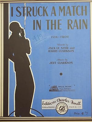 CLARKSON Jeff I Struck A Match In The Rain Piano 1935