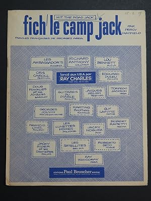 MAYFIELD Percy Fich' le Camp Jack Hit the Road Jack Chant Piano 1961