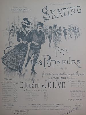 Seller image for JOUVE Edouard Pas des Patineurs Skating Piano Danse 1897 for sale by partitions-anciennes