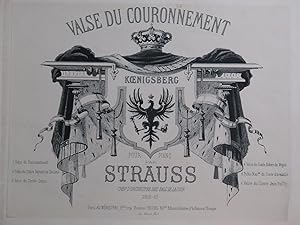 STRAUSS Isaac Valse du Couronnement Piano XIXe siècle