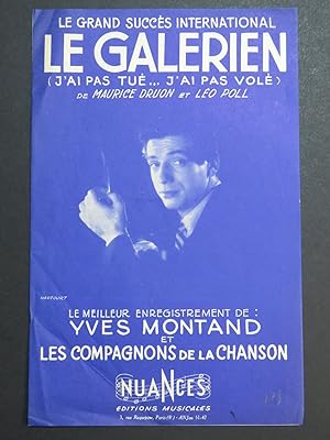 Le Galérien Yves Montand Léo Poll Chant 1947