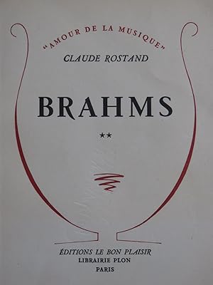 Bild des Verkufers fr ROSTAND Claude Brahms Volume 2 1955 zum Verkauf von partitions-anciennes