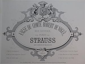 STRAUSS Isaac Valse du Comte Robert de Vogué Piano XIXe siècle