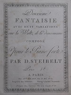 STEIBELT Daniel Fantaisie No 2 Dansomanie Piano ca1800