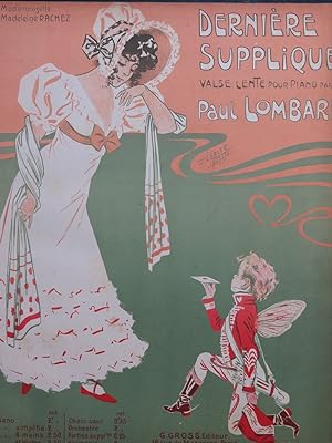 LOMBARD Paul Dernière Supplique Piano 1907