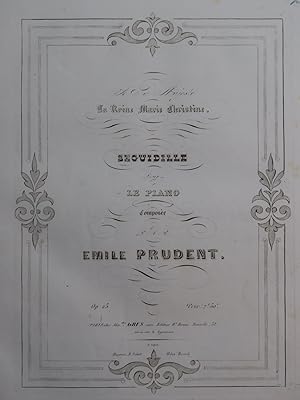 Seller image for PRUDENT mile Sguidille Piano ca1847 for sale by partitions-anciennes