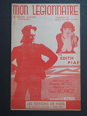 Mon Légionnaire Margueritte Monnot Edith Piaf Chant 1936