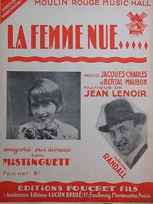 Seller image for LENOIR Jean La Femme Nue Chant Piano 1926 for sale by partitions-anciennes