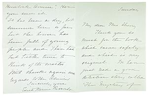 Two Autograph Letters Signed from Edith Kermit Roosevelt