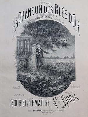 DORIA F. La Chanson des Blés d'Or Chant Piano XIXe siècle