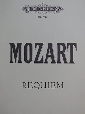 MOZART W. A. Requiem Chant Piano