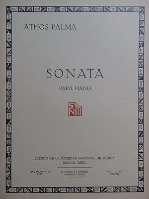 Imagen del vendedor de PALMA Athos Sonata Piano a la venta por partitions-anciennes